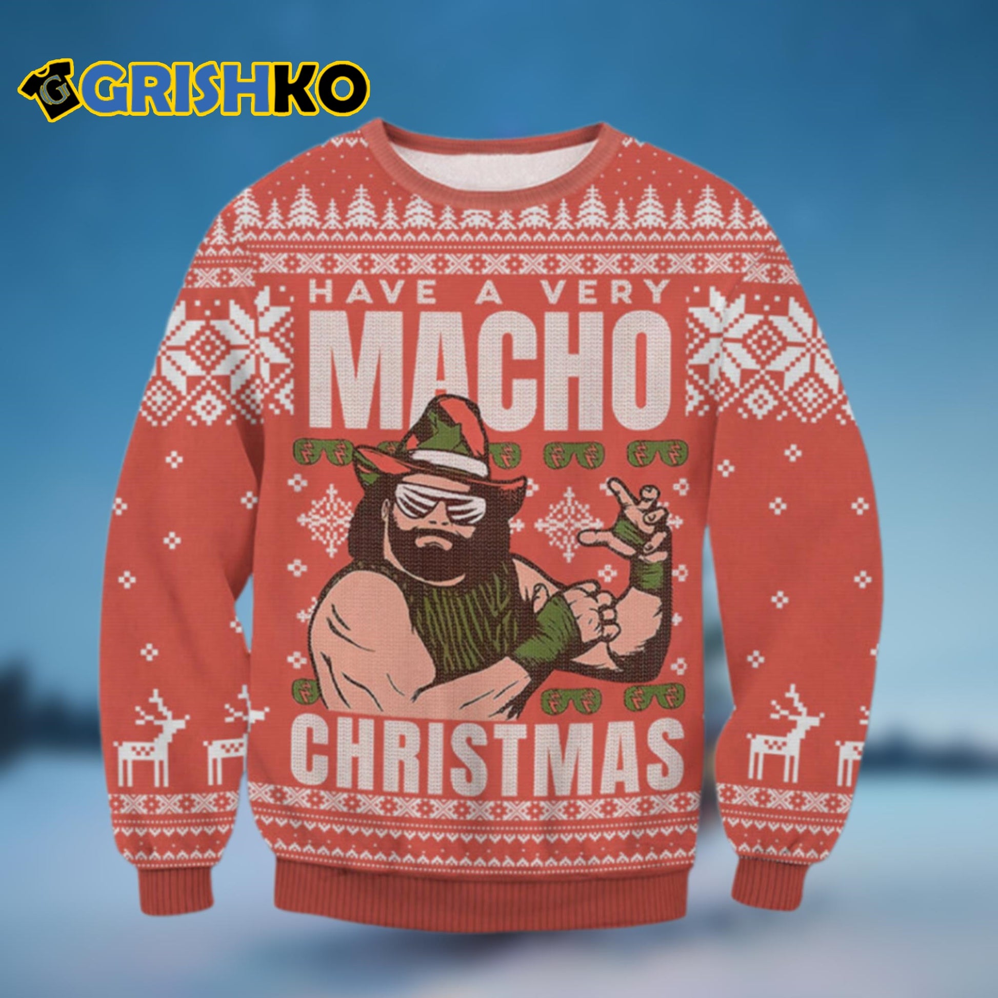 Macho Man Randy Savage Ugly Christmas Sweater - Moonbestprint