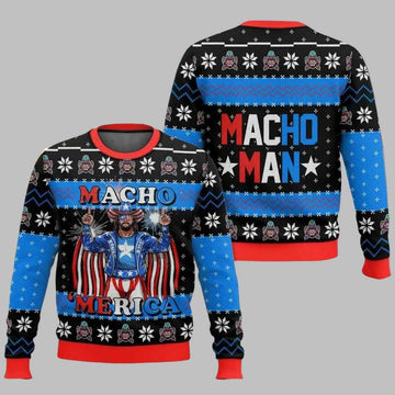 Macho Merica Ugly Christmas Sweater – Moonbestprint