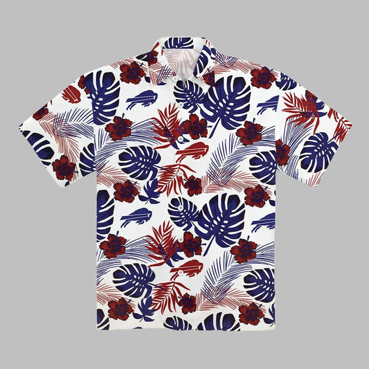 Mack Hollins Bills Hawaiian Shirt - Moonbestprint