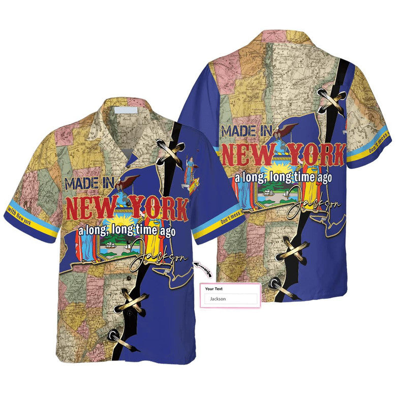 Made in New York Custom Name Hawaiian Shirt – Moonbestprint