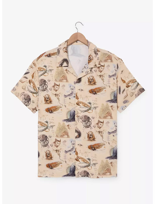 Magic The Gathering x Avatar The Last Airbender Creatures Woven Hawaiian Shirt - Moonbestprint