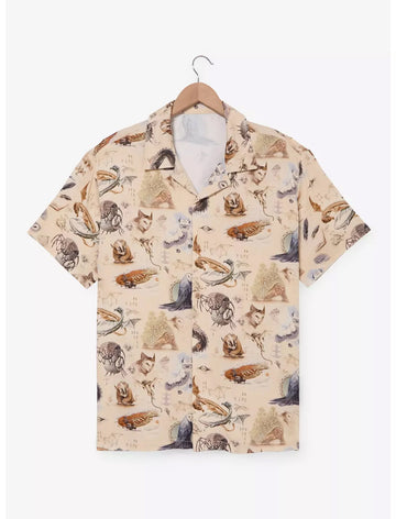Magic The Gathering x Avatar The Last Airbender Creatures Woven Hawaiian Shirt – Moonbestprint