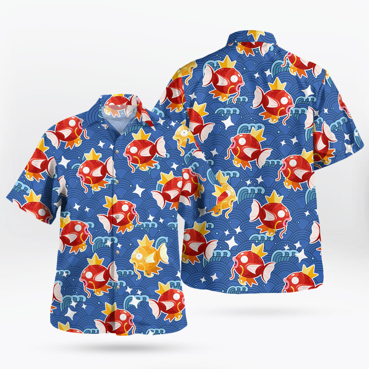 Magikarp Pokemon Hawaiian Shirt Shiny Tropical Aloha Shirt – Moonbestprint