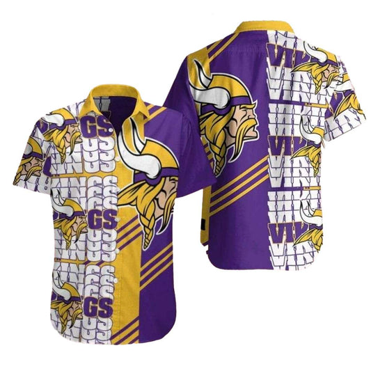 Majestic Warrior Minnesota Vikings Hawaiian Shirt - Moonbestprint