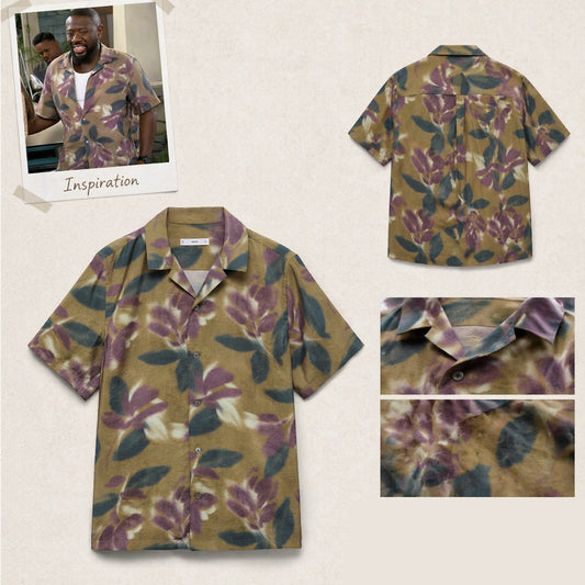 Malcolm The Neighborhood Leaf and Floral Hawaiian Shirt – Moonbestprint