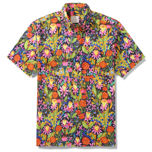 Mango Flower Fusion By Sharon Nullmeyer Hawaiian Shirt - Moonbestprint