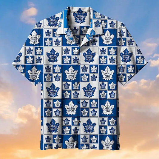 Maple Leafs Hawaiian Retro Toronto Hawaiian Shirt, NHL Hawaiian Shirt Moonbestprint