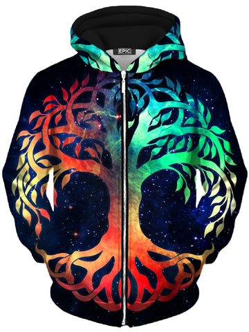 Tree of Life Unisex Zip-Up Hoodie -Moonbestprint