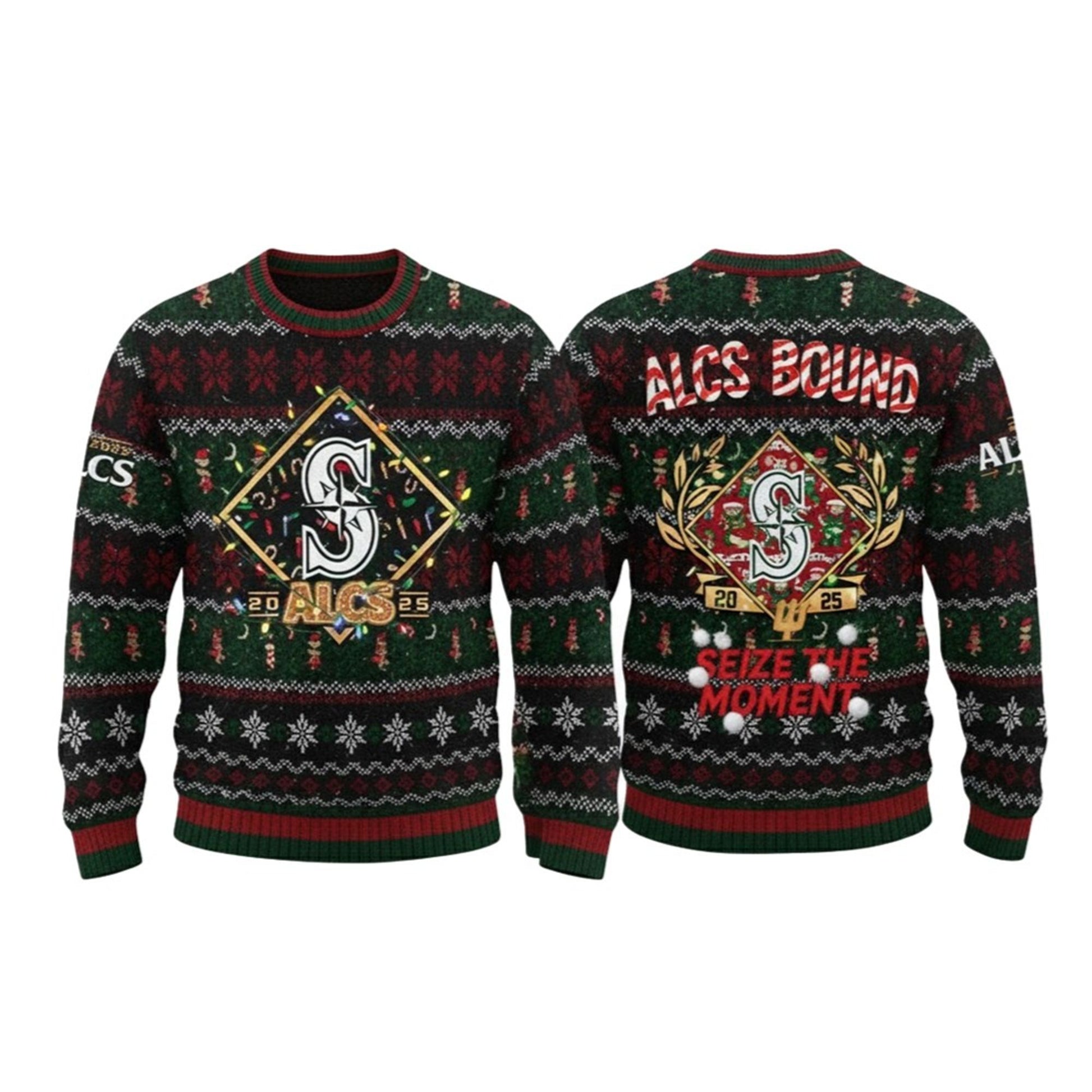 Mariners ALCS Bound 2026 Ugly Christmas Sweater - Moonbestprint