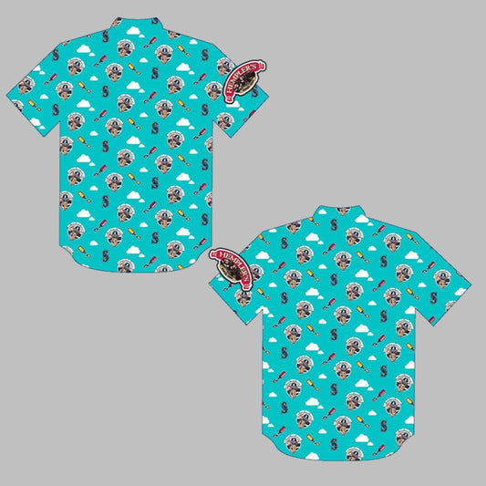 Mariners Hot Dogs From Heaven Hawaiian Shirt - Moonbestprint