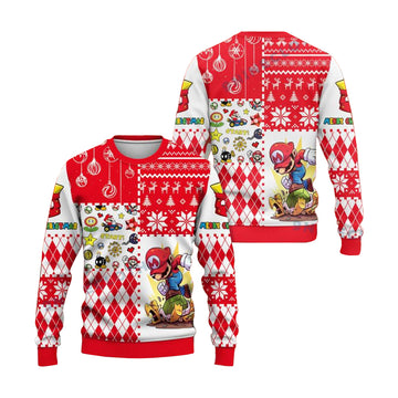 Mario Character Super Mario Ugly Christmas Sweater – Moonbestprint