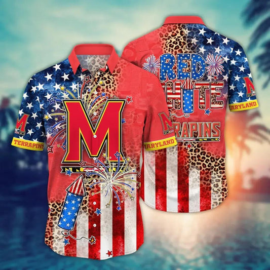 Maryland Terrapins NCAA Aloha Hawaiian Shirt 2, NCAA Hawaiian Shirt Moonbestprint