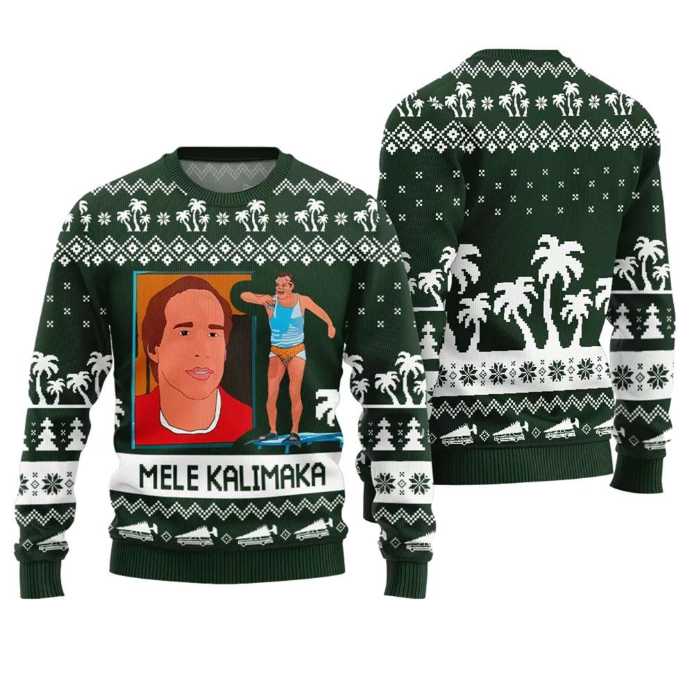 Mele Kalikimaka Funny Holiday Sweater - Moonbestprint