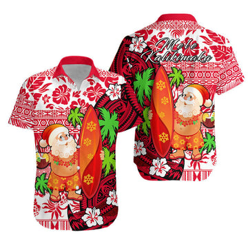 Mele Kalikimaka Hawaiian Shirt Christmas with Santa Claus – Moonbestprint
