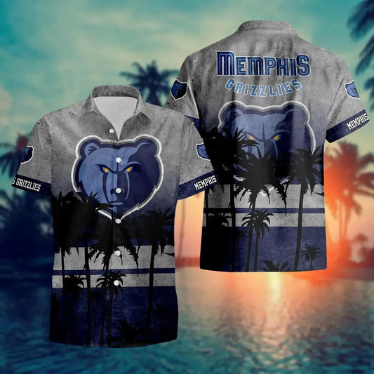 Memphis Grizzlies Aloha Hawaiian Shirt, NCAA Hawaiian Shirt Moonbestprint