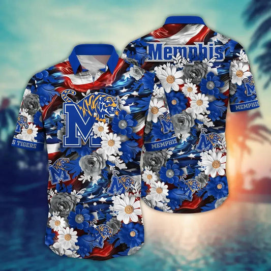 Memphis Tigers NCAA Aloha Hawaiian Shirt, NCAA Hawaiian Shirt Moonbestprint