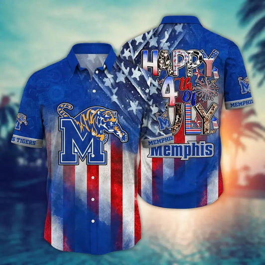 Memphis Tigers NCAA Aloha Hawaiian Shirt 2, NCAA Hawaiian Shirt Moonbestprint