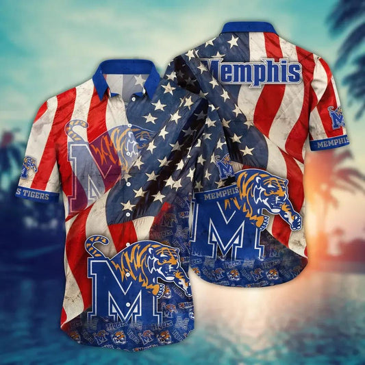 Memphis Tigers NCAA Flower Aloha Hawaiian Shirt 10, NCAA Hawaiian Shirt Moonbestprint