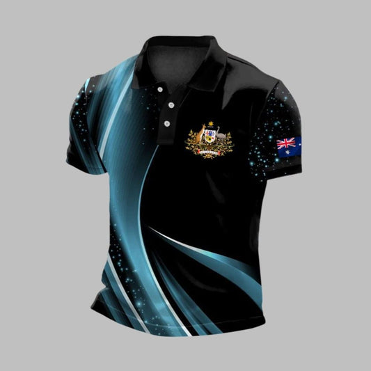 Men's Australian Business Style Polo Shirt - Moonbestprint