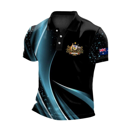 Men's Australian Business Style Polo Shirt - Moonbestprint