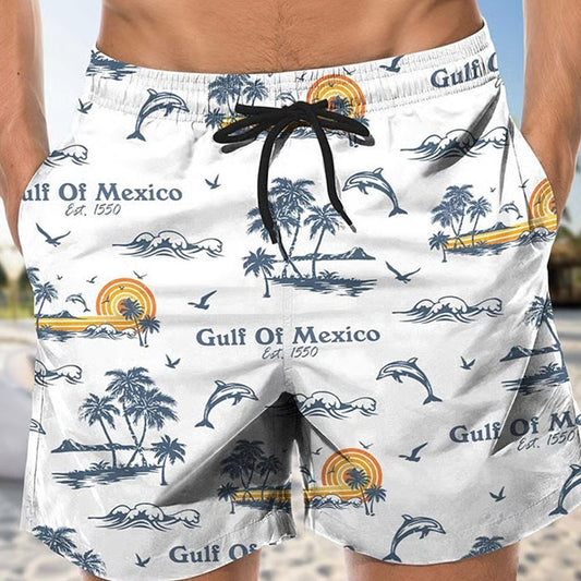 Men's Gulf Of Mexico Est 1550 Hawaiian Shirt - Moonbestprint