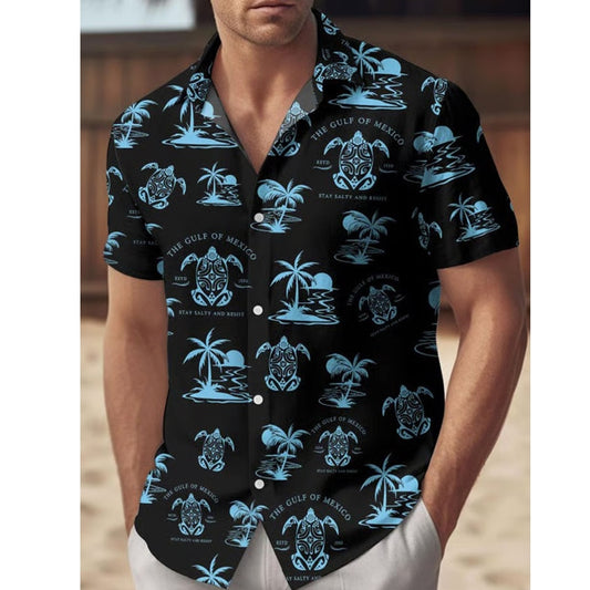 Men's Gulf Of Mexico Hawaiian Shirt - Moonbestprint