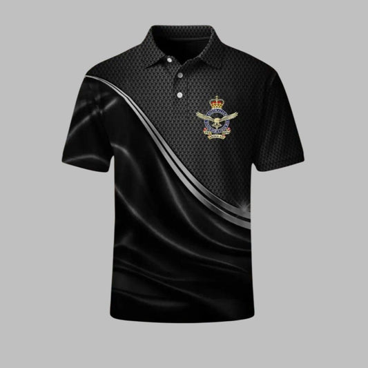 Men's Vintage Australia Coat of Arms Crown Printed Polo Shirt - Moonbestprint