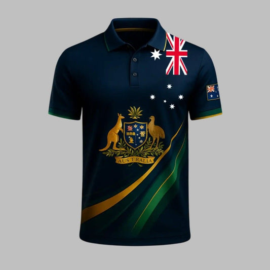 Men's Vintage Australian Holiday Smart Polo Shirt - Moonbestprint