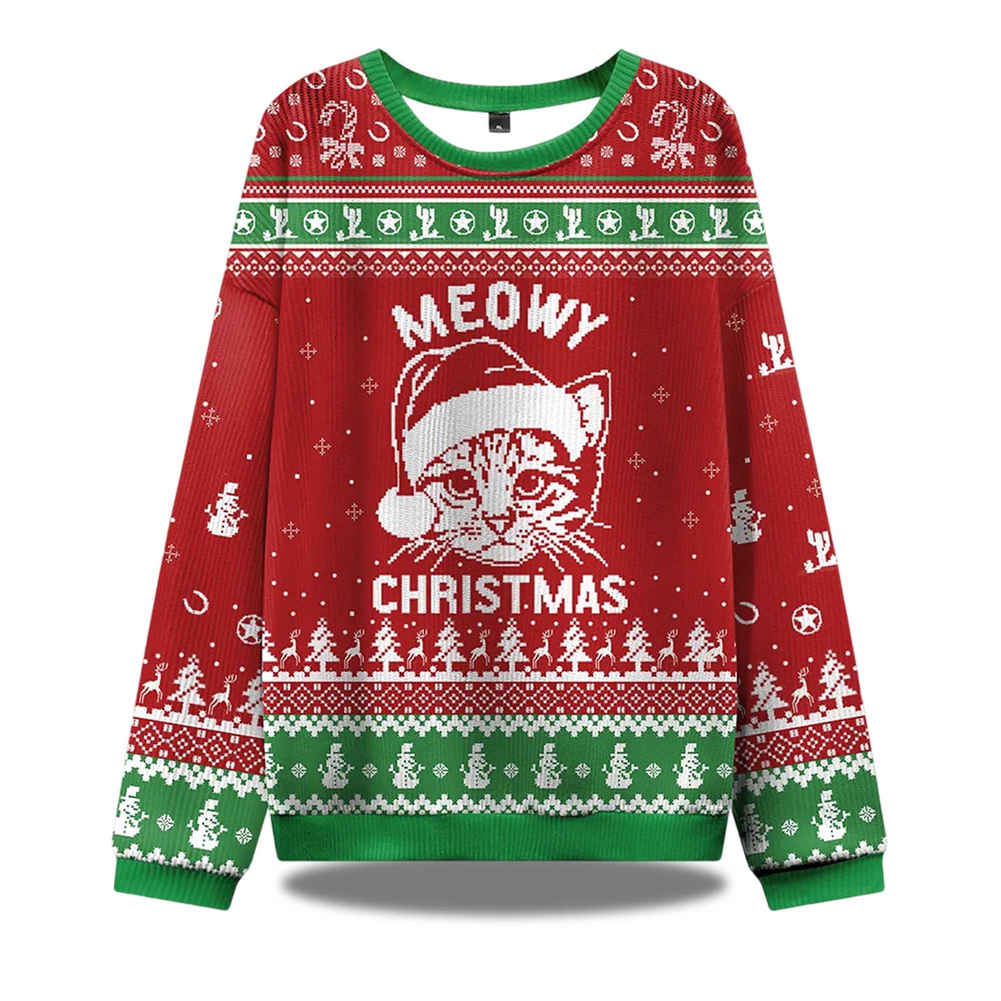 2026 Meowy Christmas Ugly Sweater Moonbestprint