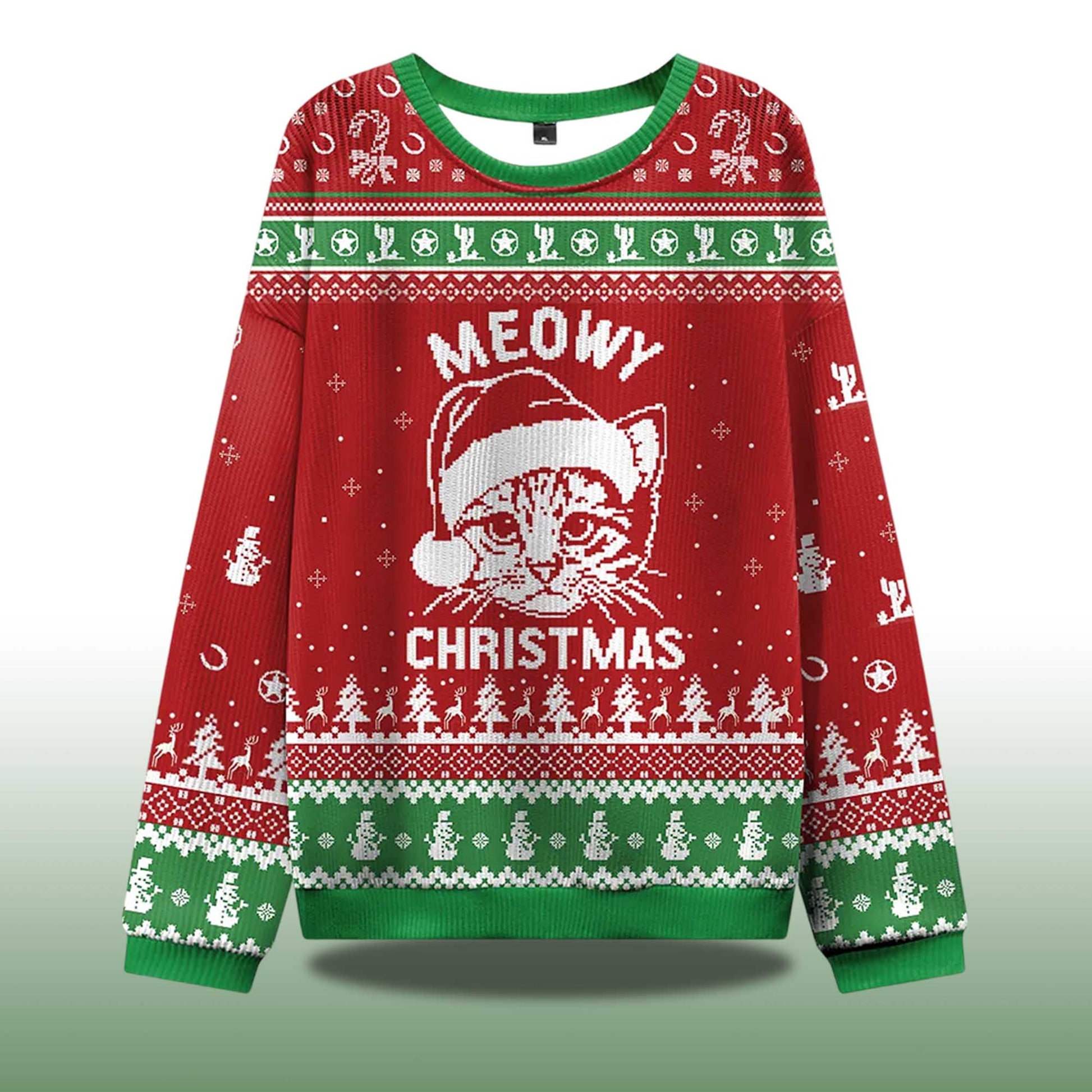 2026 Meowy Christmas Ugly Sweater Moonbestprint