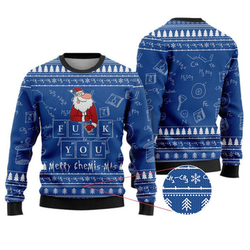 Merry Chemis-mas Science Ugly Christmas Sweater - Moonbestprint