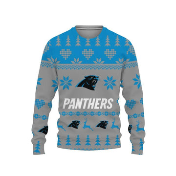 Merry Christmas Carolina Panthers Ugly Christmas Sweater, NFL Christmas Sweater Moonbestprint