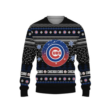 Merry Christmas Chicago Cubs Ugly Christmas Sweater, MLB Christmas Sweater Moonbestprint