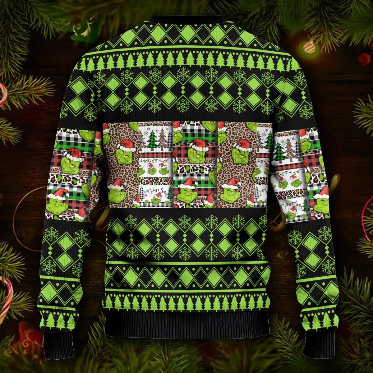 Merry Christmas Grinch Sweatshirt Ugly Christmas Sweater, Christmas Grinch Sweater Moonbestprint