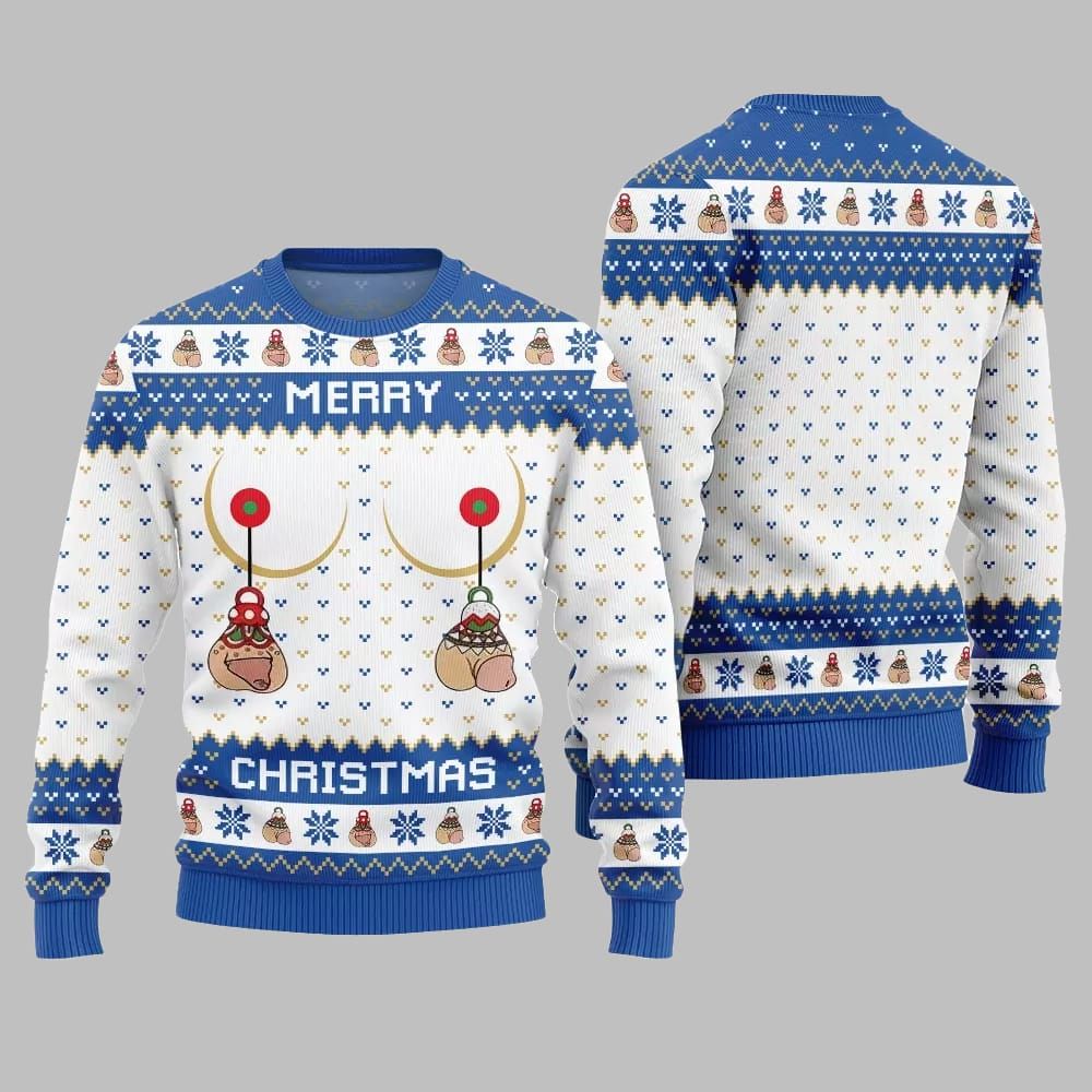 Merry Christmas Humorous Ugly Sweater Christmas 2026 - Moonbestprint
