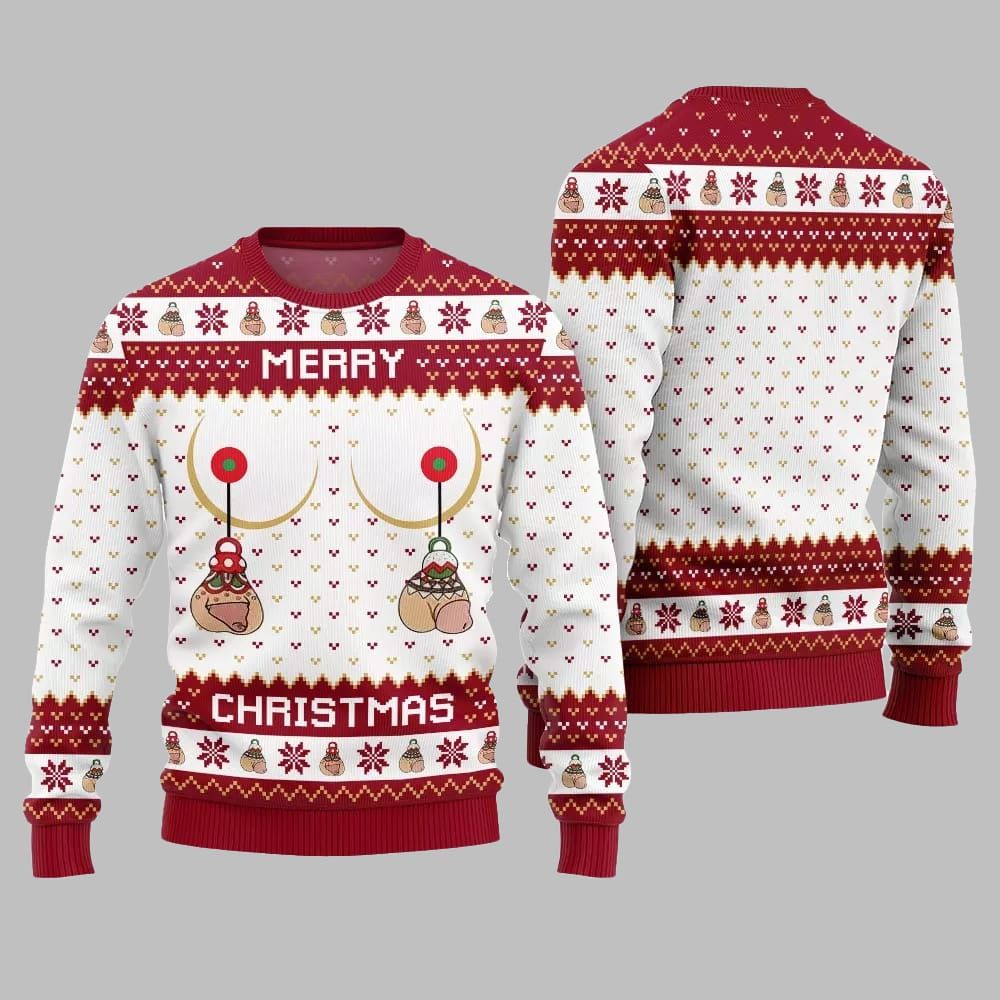 Merry Christmas Humorous Ugly Sweater Christmas 2026 - Moonbestprint