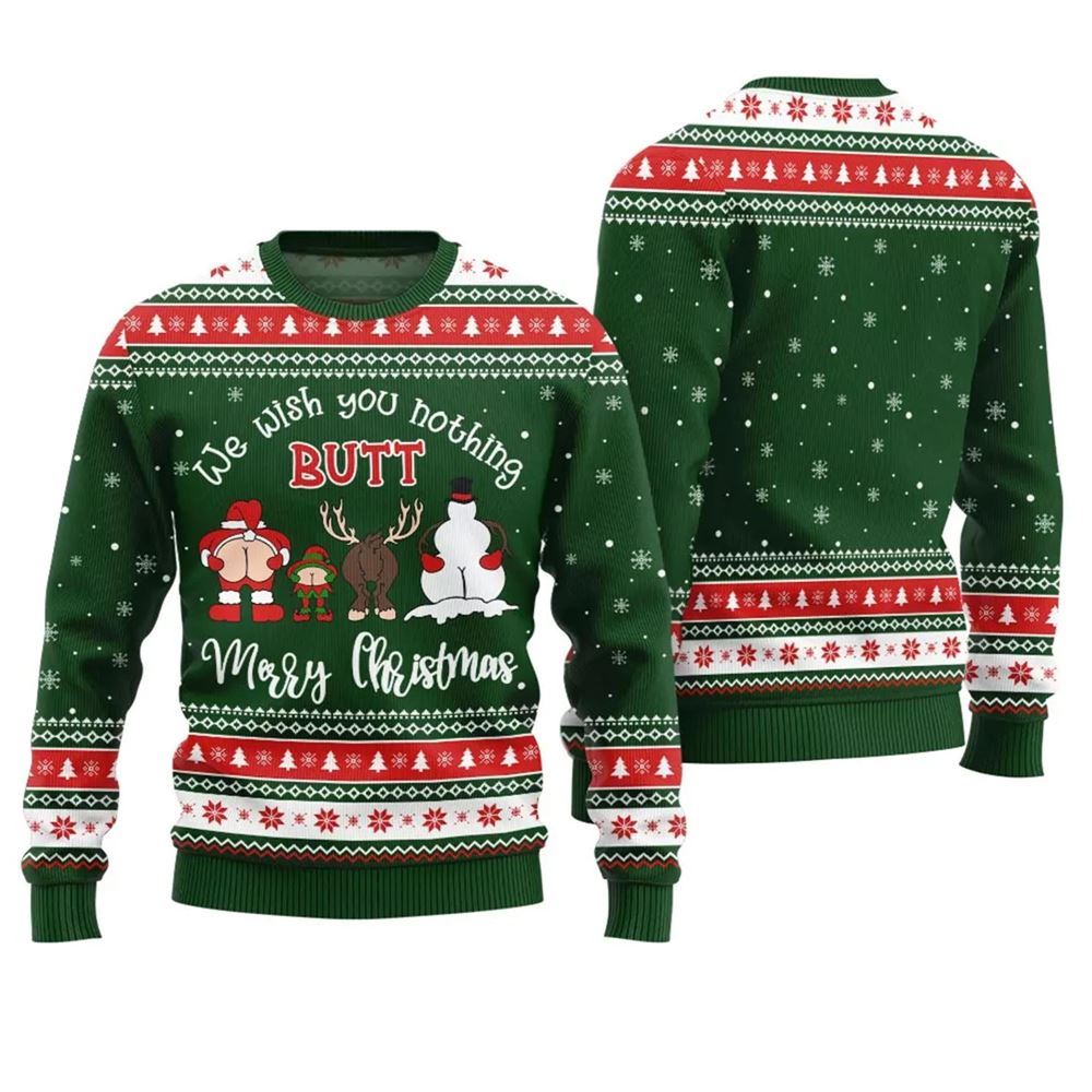 Merry Christmas Inappropriate Xmas Sweater - Moonbestprint