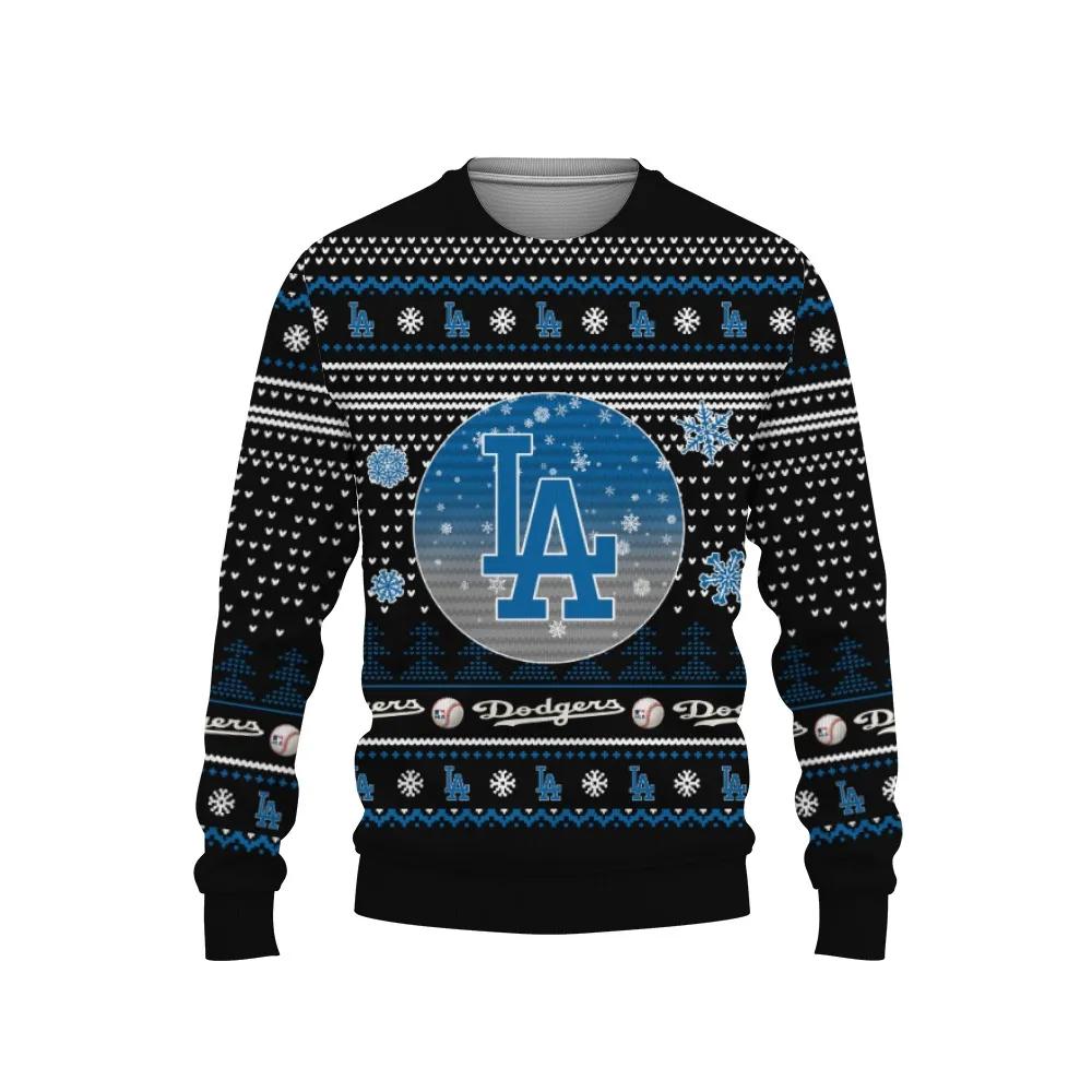 Merry Christmas Los Angeles Dodgers Ugly Christmas Sweater, MLB Christmas Sweater Moonbestprint