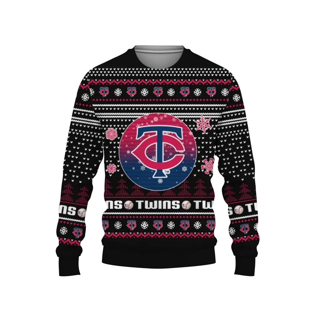 Merry Christmas Minnesota Twins Ugly Christmas Sweater, MLB Christmas Sweater Moonbestprint