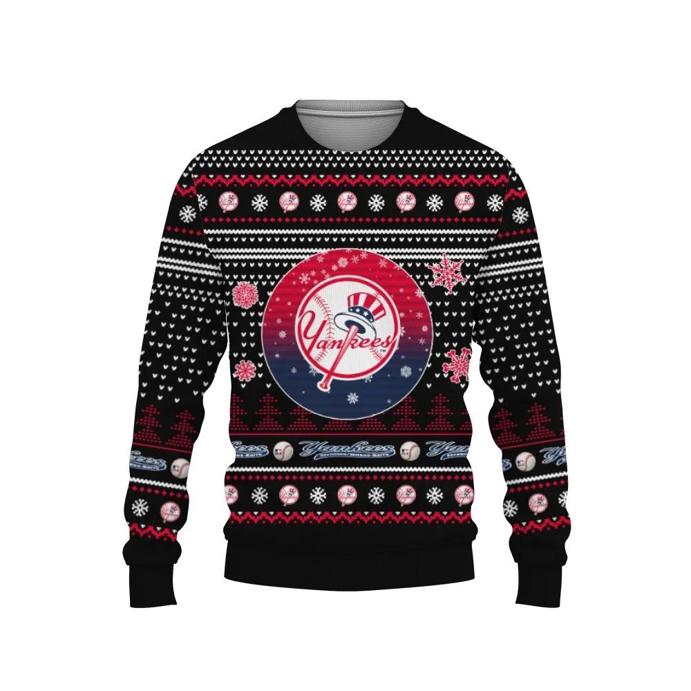Merry Christmas New York Yankees Ugly Christmas Sweater, MLB Christmas Sweater Moonbestprint