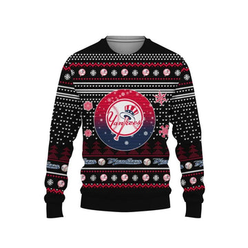 Merry Christmas New York Yankees Ugly Christmas Sweater, MLB Christmas Sweater Moonbestprint