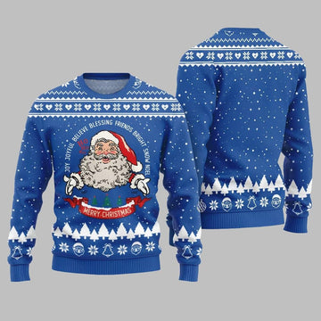 Merry Christmas Santa Ugly Sweater Christmas 2026 - Moonbestprint