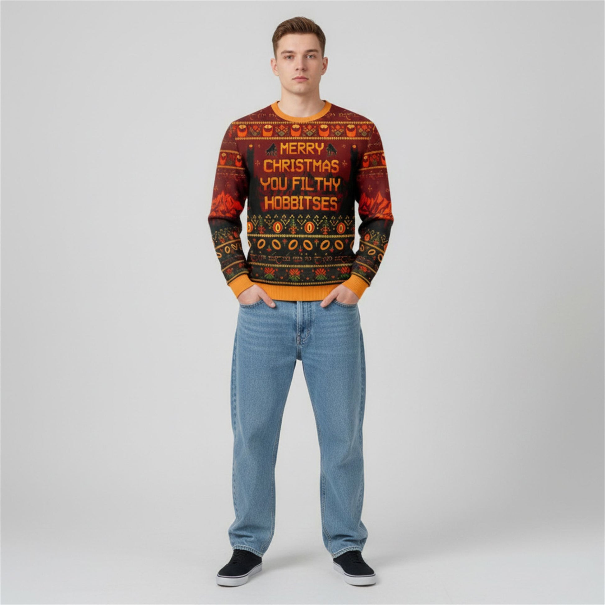 Merry Christmas You Filthy Hobbitses Ugly Sweater 2026 Christmas - Moonbestprint
