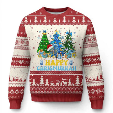 Merry Christmukkah Jewish Ugly Christmas Sweater - Moonbestprint