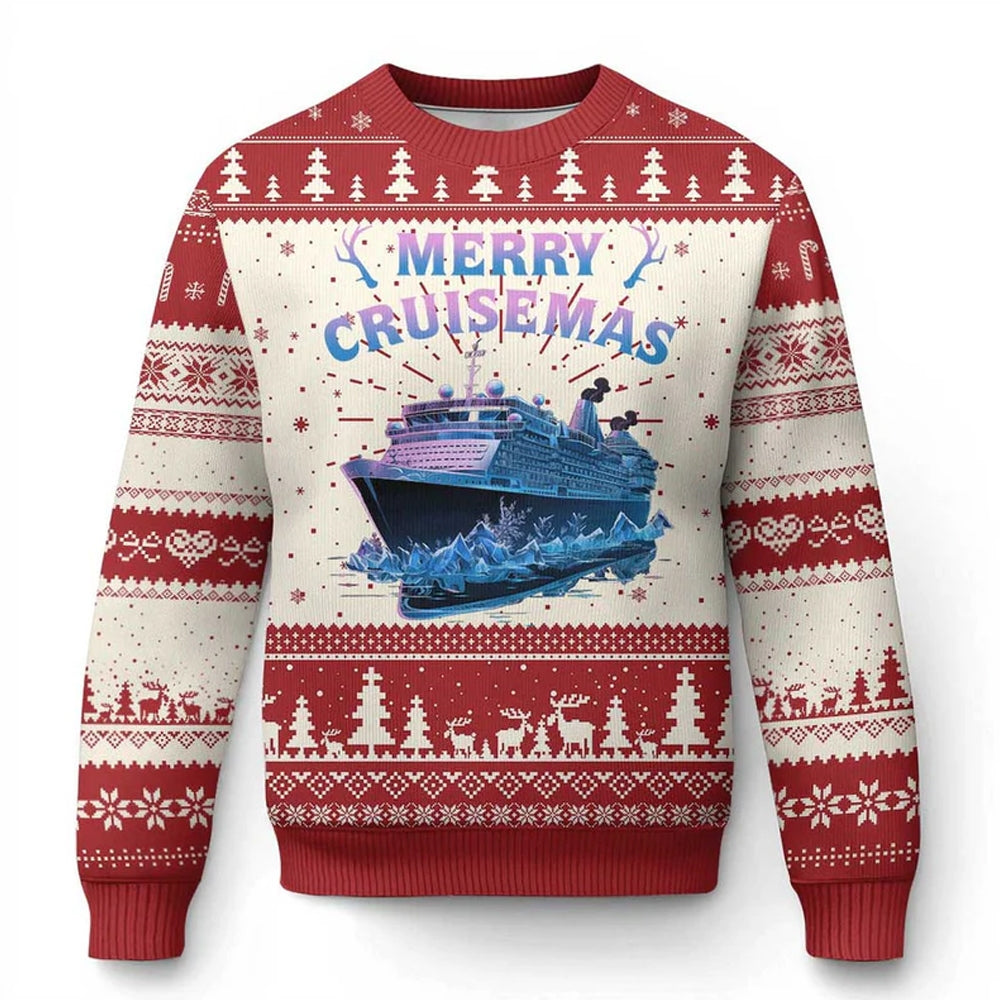 Merry Cruisemas Ugly Christmas Sweater - Moonbestprint