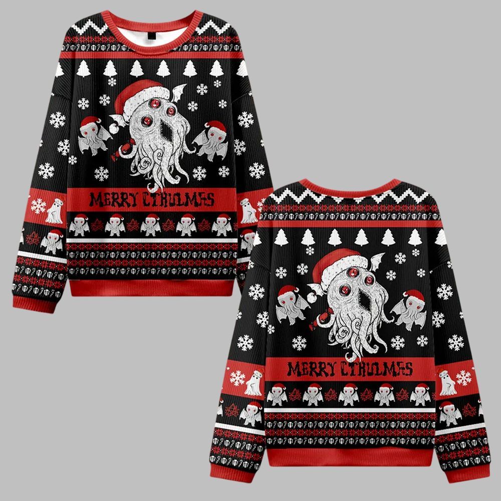 Merry Cthulmas Ugly Sweater 2026 Christmas - Moonbestprint