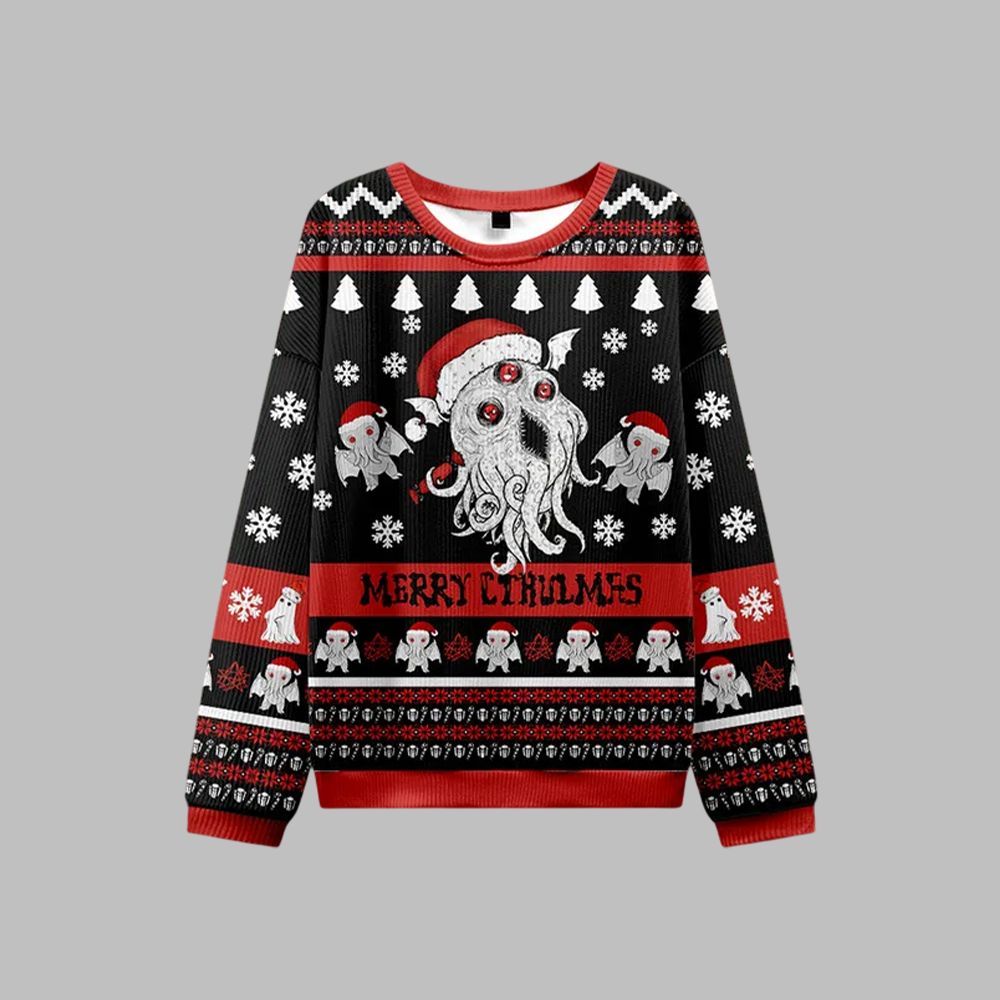 Merry Cthulmas Ugly Sweater 2026 Christmas - Moonbestprint