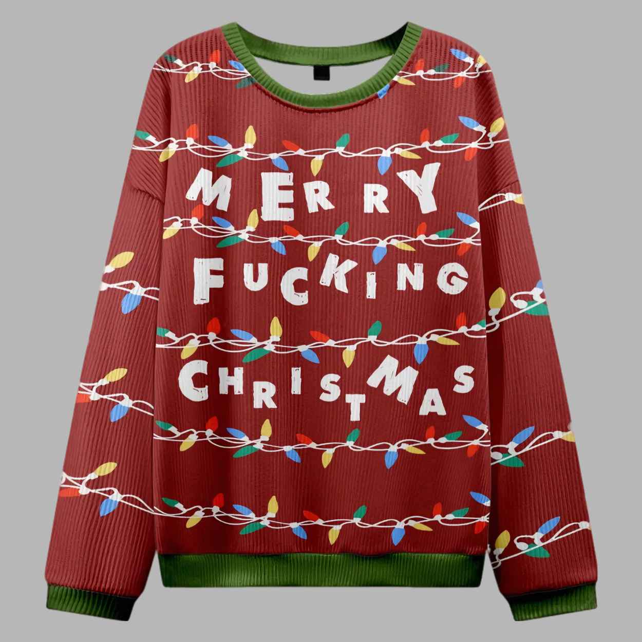 Merry Fucking Christmas Ugly Christmas Sweater – Moonbestprint