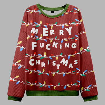 Merry Fucking Christmas Ugly Christmas Sweater – Moonbestprint