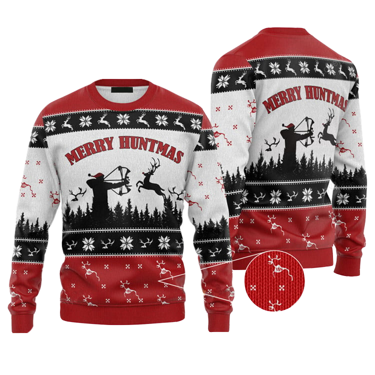 Merry Huntmas Hunting Ugly Christmas Sweater 2025 – Moonbestprint